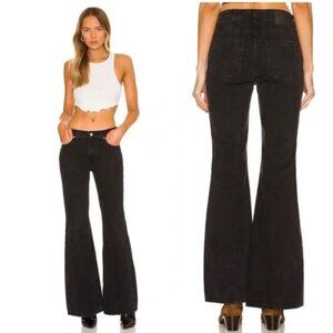 GRLFRND Black The‎ Stella Low Rise Ultra Flare Jeans